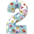 Kép 1/2 - Peppa malac Blue 2-es szám fólia lufi 66 cm