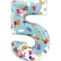 Kép 1/2 - Peppa malac Blue 5-ös szám fólia lufi 66 cm
