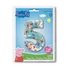 Kép 2/2 - Peppa malac Blue 5-ös szám fólia lufi 66 cm