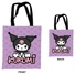 Kép 2/2 - Hello Kitty Kuromi vászontáska, bevásárlótáska 44 cm
