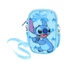 Kép 2/5 - Disney Lilo és Stitch, A csillagkutya Blue Deluxe telefontartó táska 18 cm