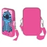 Kép 2/3 - Disney Lilo és Stitch, A csillagkutya Pink Deluxe telefontartó táska 18 cm