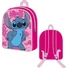 Kép 2/2 - Disney Lilo és Stitch, A csillagkutya Pink Leaf hátizsák, táska 30 cm