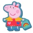 Kép 1/3 - Peppa malac Shopping formapárna, díszpárna 35 cm Velúr