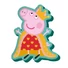 Kép 3/4 - Peppa malac Queen formapárna, díszpárna 35 cm Velúr