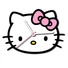 Kép 1/5 - Hello Kitty Bow XL falióra 50 cm