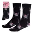 Kép 1/2 - Hello Kitty Kuromi Black felnőtt hosszú szárú zokni 36/43