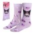 Kép 1/2 - Hello Kitty Kuromi Purple felnőtt hosszú szárú zokni 36/43