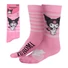 Kép 1/2 - Hello Kitty Kuromi Pink felnőtt hosszú szárú zokni 36/43