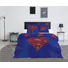 Kép 2/3 - Superman Blue dupla, kétszemélyes ágyneműhuzat 240×220cm, 65x65 cm