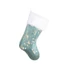 Kép 1/2 - Rénszarvas Frosty Blue karácsonyi kandalló zokni, csizma 49 cm