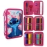 Kép 1/7 - Disney Lilo és Stitch, A csillagkutya Pink Wave tolltartó töltött 3 emeletes