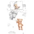 Kép 1/2 - Maci Teddy Balloon gyerek, ovis ágyneműhuzat 100×135cm, 40×60 cm