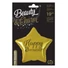 Kép 2/2 - Arany Happy Birthday Gold csillag fólia lufi 44 cm