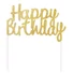 Kép 1/2 - Happy Birthday Gold torta dekoráció