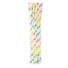 Kép 1/2 - Színes Colorful Dots papír szívószál 12 db-os