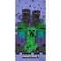 Kép 1/2 - Minecraft Purple fürdőlepedő, strand törölköző 70x140cm