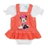 Kép 1/3 - Disney Minnie 2 részes, kantáros szoknyás baba szett