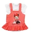 Kép 1/3 - Disney Minnie 2 részes, kantáros szoknyás baba szett