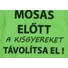 Kép 2/3 - Rövid ujjú baba body "Mosás előtt a kisgyereket távolítsa el!" felirattal