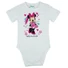 Kép 1/3 - Disney Minnie rövid ujjú babal body fehér