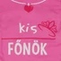 Kép 2/3 - Kis főnök feliratos hosszú ujjú baba body