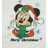 Kép 2/3 - Belül bolyhos hosszú ujjú rugdalózó karácsonyi Mickey egér mintával