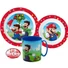 Kép 2/2 - Super Mario Mushroom Kingdom étkészlet, micro műanyag szett bögrével 350 ml