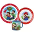 Kép 1/2 - Super Mario Mushroom Kingdom étkészlet, micro műanyag szett bögrével 265 ml
