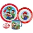 Kép 2/2 - Super Mario Mushroom Kingdom étkészlet, micro műanyag szett bögrével 265 ml
