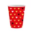 Kép 1/3 - Szerelem XOXO Red papír pohár 6 db-os 250 ml