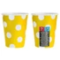 Kép 2/2 - Sárga Yellow Polka Dots papír pohár 6 db-os 270 ml