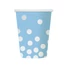 Kép 1/2 - Pöttyös Silver Dots Blue papír pohár 6 db-os 270 ml