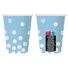 Kép 2/2 - Pöttyös Silver Dots Blue papír pohár 6 db-os 270 ml