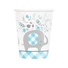 Kép 1/2 - Kék Elefánt Floral papír pohár 8 db-os 266 ml