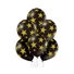 Kép 1/2 - Black Star, Csillagos léggömb, lufi szett 6 db-os 30 cm (12 inch)