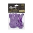 Kép 3/3 - Szív Platinum Light Purple léggömb, lufi 6 db-os 12 inch (30 cm)