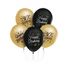 Kép 1/2 - Happy Birthday 30 Gold-Black léggömb, lufi 5 db-os 12 inch (30 cm)