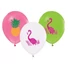 Kép 1/3 - Flamingó Summer léggömb, lufi 5 db-os 12 inch (30cm)