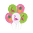Kép 2/3 - Flamingó Summer léggömb, lufi 5 db-os 12 inch (30cm)