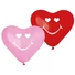 Kép 1/2 - Smiling Hearts, Szív léggömb, lufi 5 db-os 10 inch (25 cm)