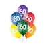 Kép 1/2 - Colorful Happy Birthday 60 léggömb, lufi 6 db-os 12 inch (30cm)