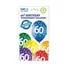 Kép 2/2 - Colorful Happy Birthday 60 léggömb, lufi 6 db-os 12 inch (30cm)