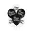 Kép 1/2 - Black White Happy Birthday léggömb, lufi 6 db-os 12 inch (30cm)