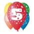 Kép 1/2 - Happy Birthday 5 Star léggömb, lufi 5 db-os 12 inch (30cm)
