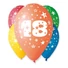 Kép 1/2 - Happy Birthday 18 Star léggömb, lufi 5 db-os 12 inch (30cm)