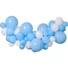 Kép 1/4 - Kék Baby Blue léggömb, lufi girland szett 65 db-os