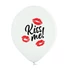 Kép 2/3 - Kiss Me, Csók léggömb, lufi 6 db-os 12 inch (30 cm)