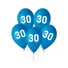 Kép 1/3 - Kék Happy Birthday 30 Blue léggömb, lufi 5 db-os 12 inch (30cm)