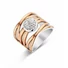 Kép 1/2 - Victoria Rose gold színű fehér köves gyűrű